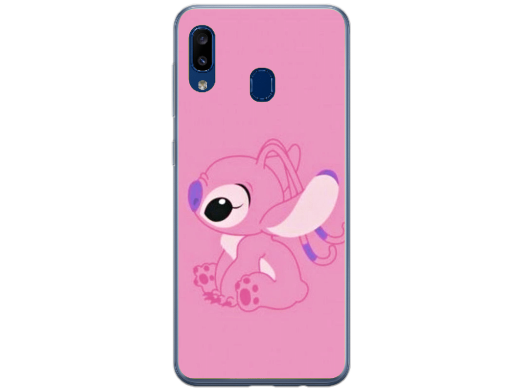 Husa Silicon HQCover compatibila cu Samsung Galaxy A40, model Stich v1, rezistenta la socuri si zgarieturi, SP1M00010