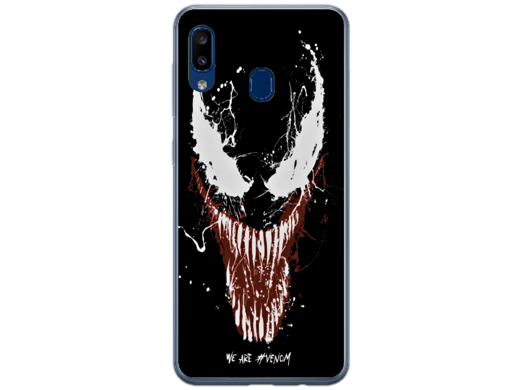 Husa Silicon HQCover compatibila cu Samsung Galaxy A20e, model Venom v1, rezistenta la socuri si zgarieturi, SP1M00024