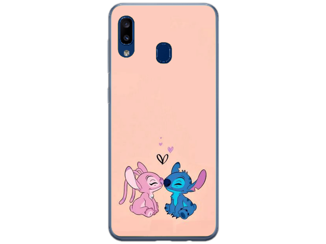 Husa Silicon HQCover compatibila cu Samsung Galaxy A40, model Stitch v9, rezistenta la socuri si zgarieturi, SP1M00040