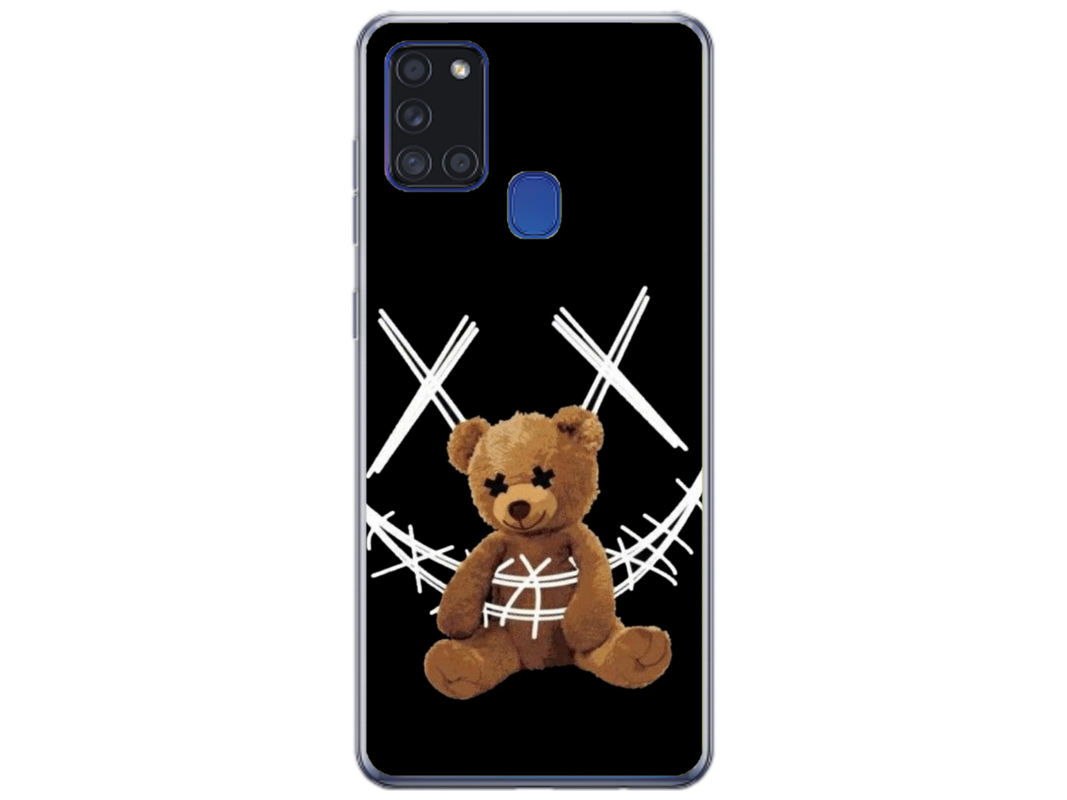 Husa Silicon HQCover compatibila cu Samsung Galaxy A21s, model Urs Cool v4, rezistenta la socuri si zgarieturi, SP1M00037