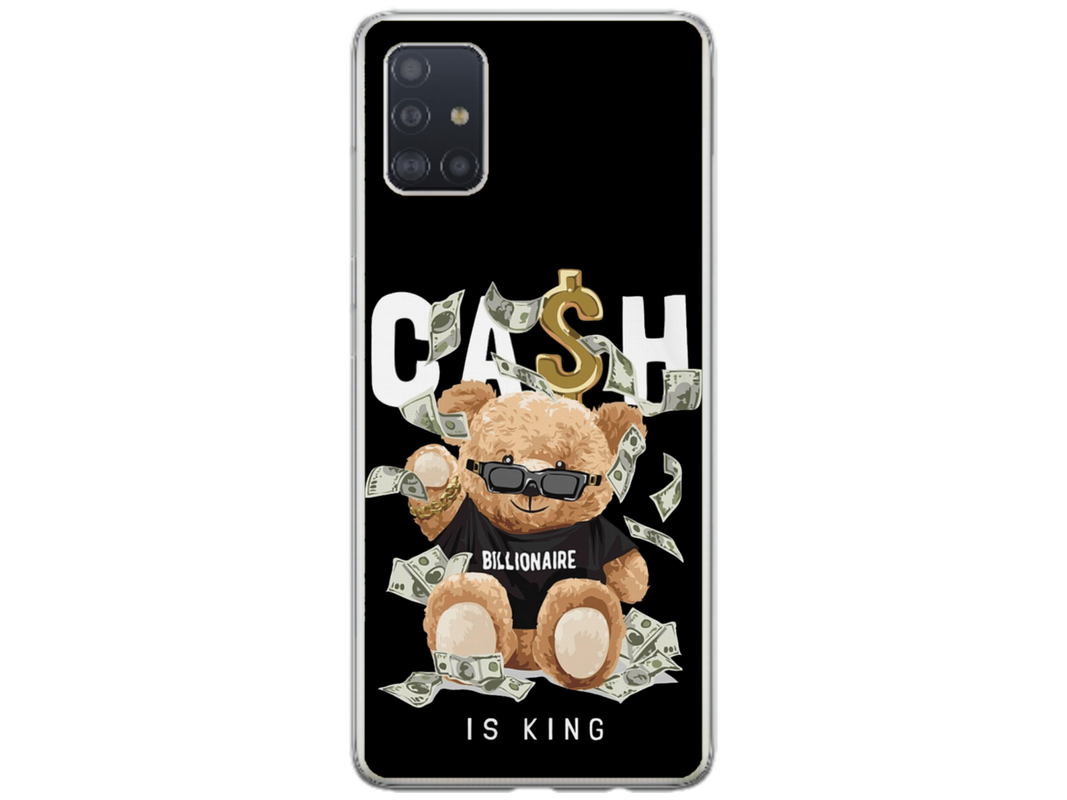 Husa Silicon HQCover compatibila cu Samsung Galaxy A71, model Urs Cool V5, rezistenta la socuri si zgarieturi, SP1M00050
