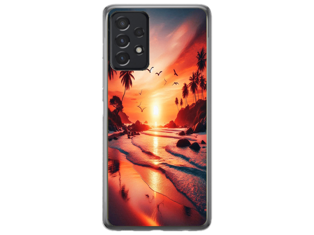 Husa Silicon HQCover compatibila cu Samsung Galaxy A52 5G, model Apus, rezistenta la socuri si zgarieturi, SP1M00008