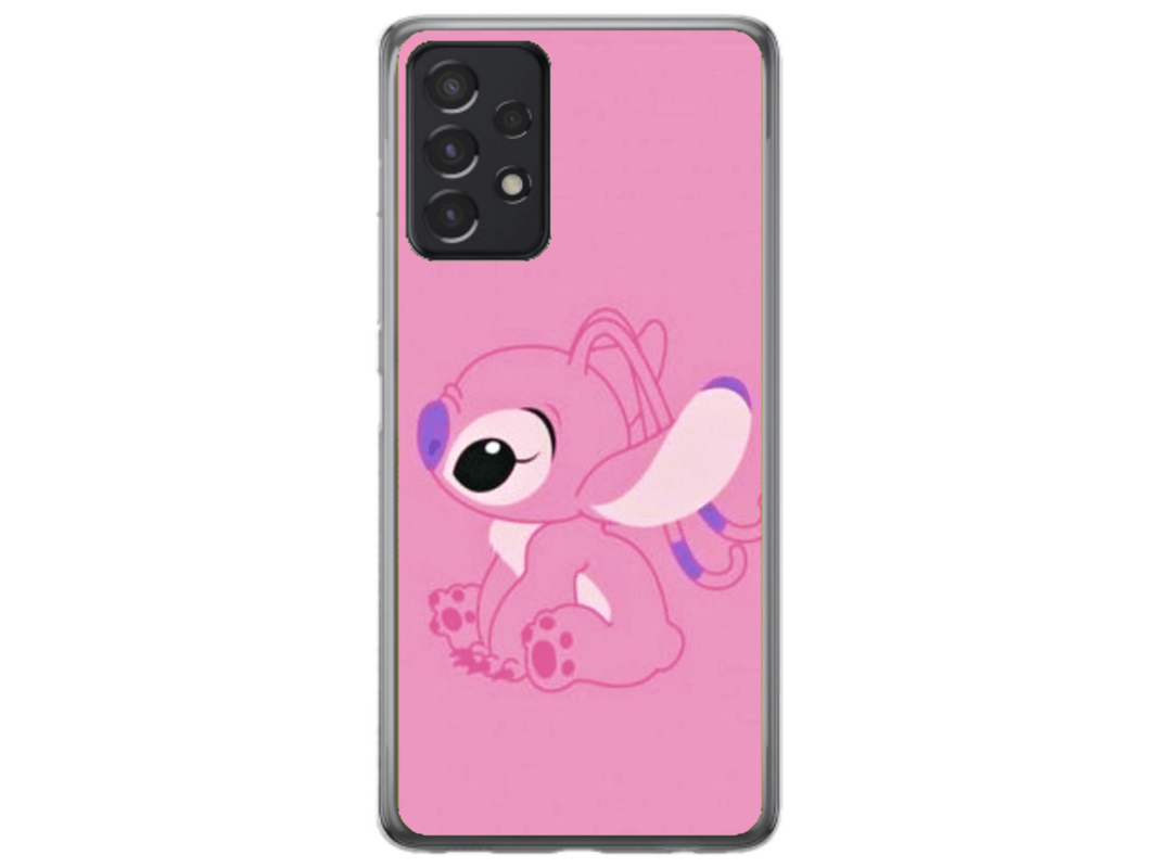Husa Silicon HQCover compatibila cu Samsung Galaxy A72, model Stich v1, rezistenta la socuri si zgarieturi, SP1M00010