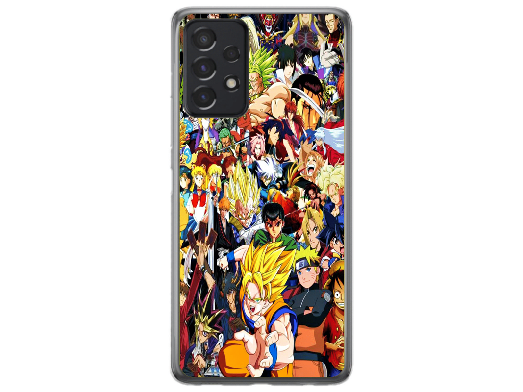 Husa Silicon HQCover compatibila cu Samsung Galaxy A73, model Anime v1, rezistenta la socuri si zgarieturi, SP1M00013