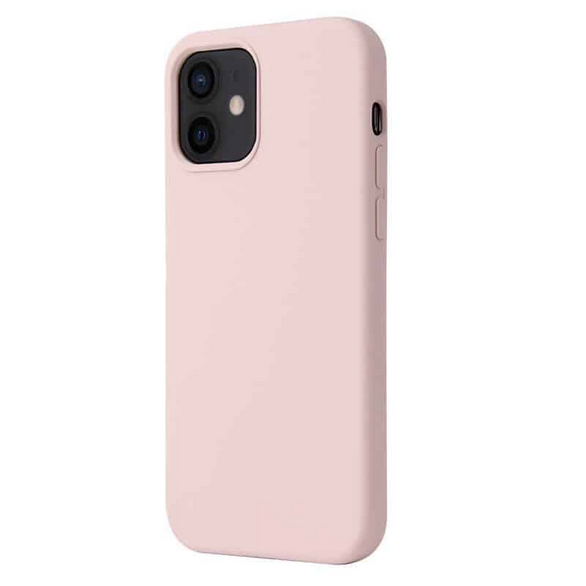 Husa de protectie Silicon compatibila cu Apple iPhone 11, roz pudra, rezistenta la socuri, tip carcasa, interior microfibra