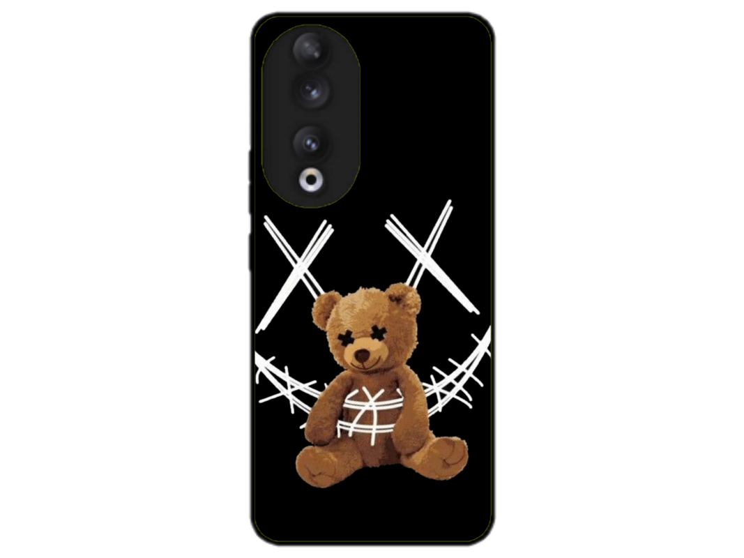 Husa Silicon HQCover compatibila cu Honor 90, model Urs Cool v4, rezistenta la socuri si zgarieturi, SP1M00037