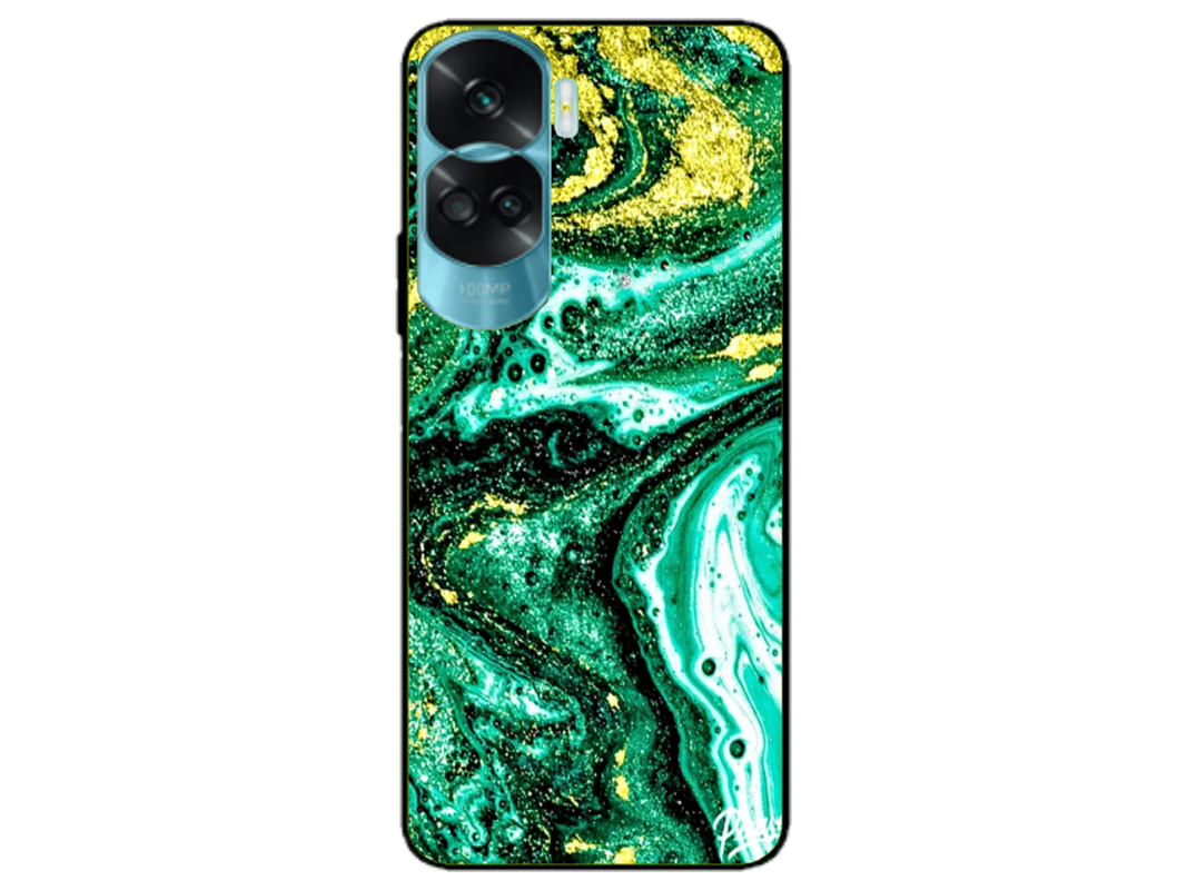 Husa Silicon HQCover compatibila cu Honor 90 Lite, model Explozie de culori v4, rezistenta la socuri si zgarieturi, SP1M00045