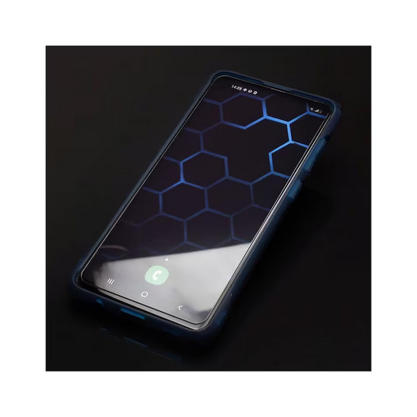 Folie de sticla transparenta compatibila cu Motorola Moto E7i Power, Fata, HQShield, Full Glue, margini negre, rezistenta 9H