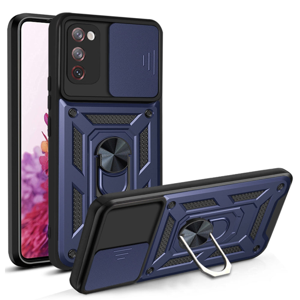 Husa de protectie Techsuit CamShield Series compatibila cu Samsung Galaxy S20 FE, acoperire spate, albastru