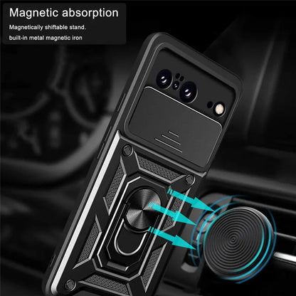 Husa de protectie Techsuit CamShield Series compatibila cu Google Pixel 8a, acoperire spate, negru