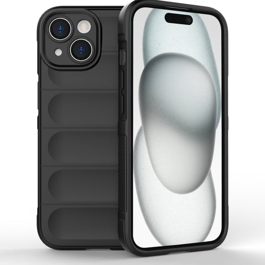 Husa de protectie Techsuit Magic Shield compatibila cu Apple iPhone 15, acoperire spate, negru