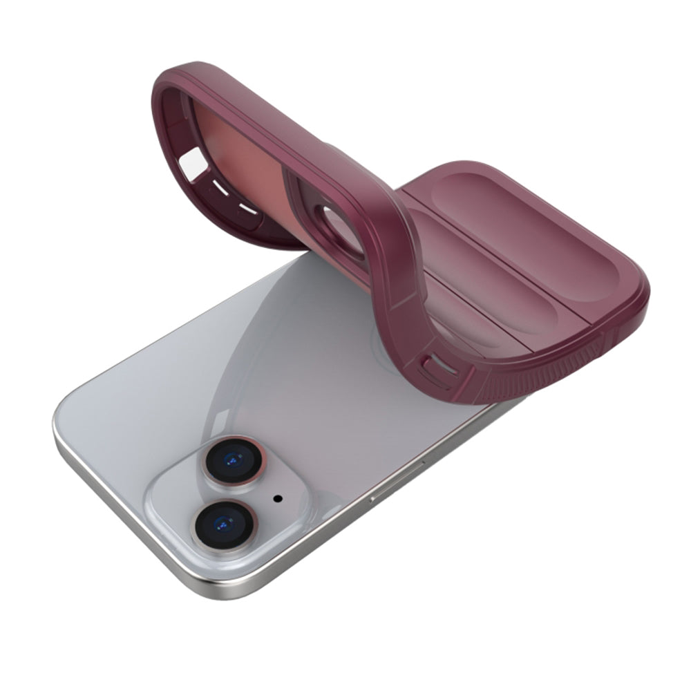 Husa de protectie Techsuit Magic Shield compatibila cu Apple iPhone 15, acoperire spate, mov