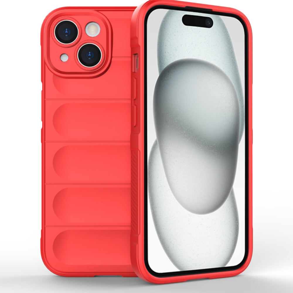 Husa de protectie Techsuit Magic Shield compatibila cu Apple iPhone 15 Plus, acoperire spate, rosu