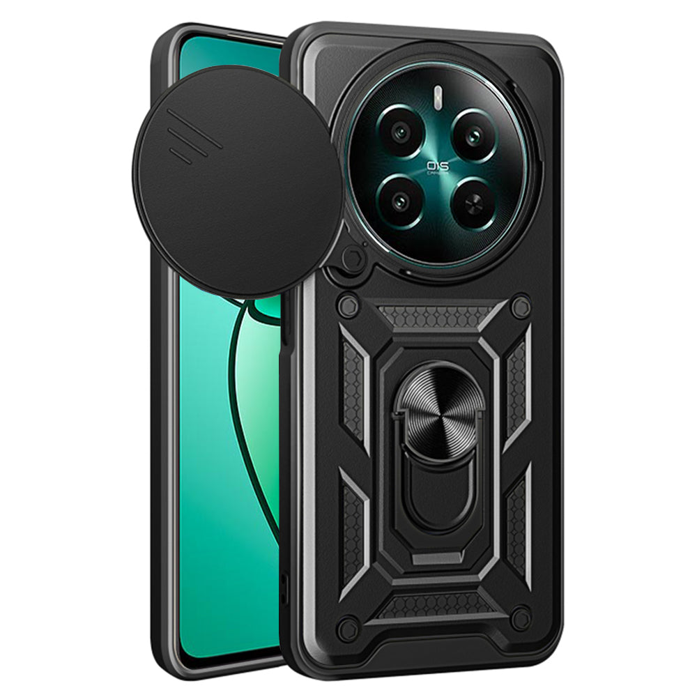 Husa de protectie Techsuit CamShield Series compatibila cu Realme 12 4G, acoperire spate, negru