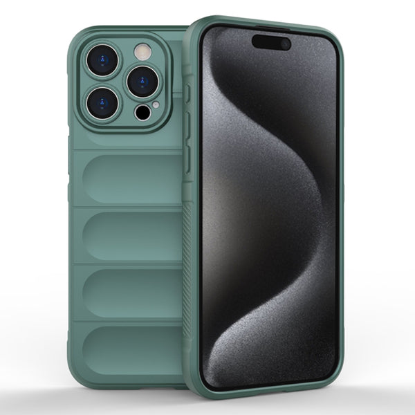 Husa de protectie Techsuit Magic Shield compatibila cu Apple iPhone 15 Pro, acoperire spate, verde