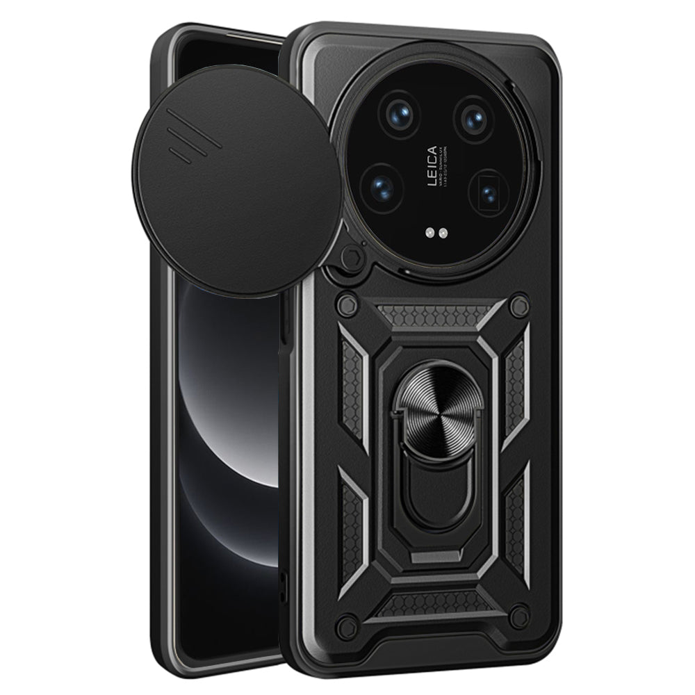 Husa de protectie Techsuit CamShield Series compatibila cu Xiaomi 14 Ultra, acoperire spate, negru