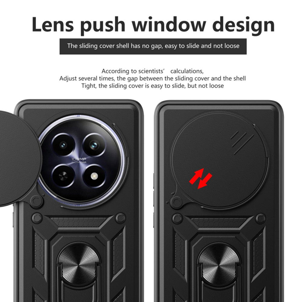 Husa de protectie Techsuit CamShield Series compatibila cu Honor Magic6 Pro, acoperire spate, negru
