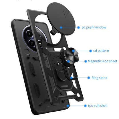 Husa de protectie Techsuit CamShield Series compatibila cu Honor Magic6 Pro, acoperire spate, negru