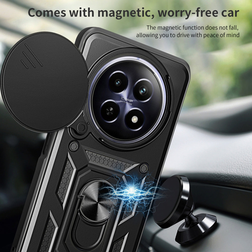 Husa de protectie Techsuit CamShield Series compatibila cu Honor Magic6 Pro, acoperire spate, negru