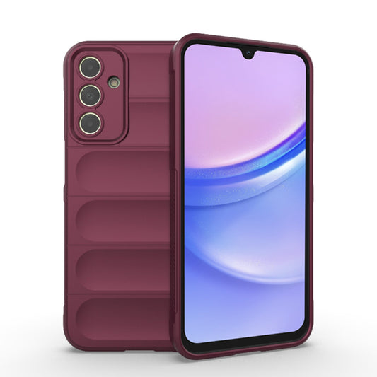 Husa de protectie Techsuit Magic Shield compatibila cu Samsung Galaxy A15 4G, acoperire spate, visiniu