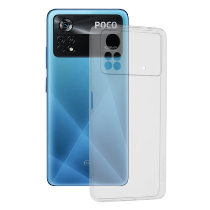 Husa de protectie Techsuit Clear Silicone compatibila cu Xiaomi Poco X4 Pro 5G, acoperire spate, transparent