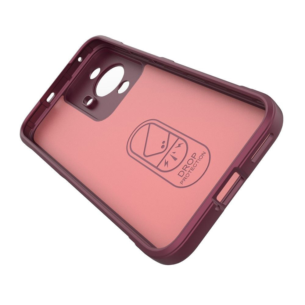 Husa de protectie Techsuit Magic Shield compatibila cu Huawei nova 11, acoperire spate, visiniu