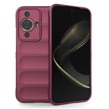 Husa de protectie Techsuit Magic Shield compatibila cu Huawei nova 11, acoperire spate, visiniu