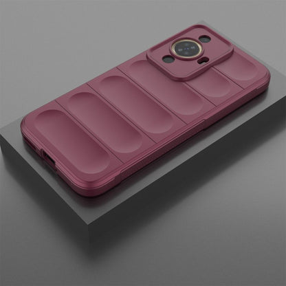 Husa de protectie Techsuit Magic Shield compatibila cu Huawei nova 11, acoperire spate, visiniu