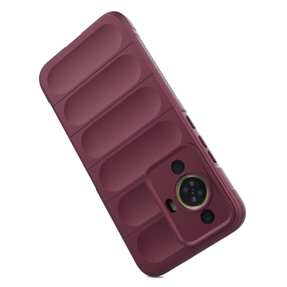 Husa de protectie Techsuit Magic Shield compatibila cu Huawei nova 11, acoperire spate, visiniu