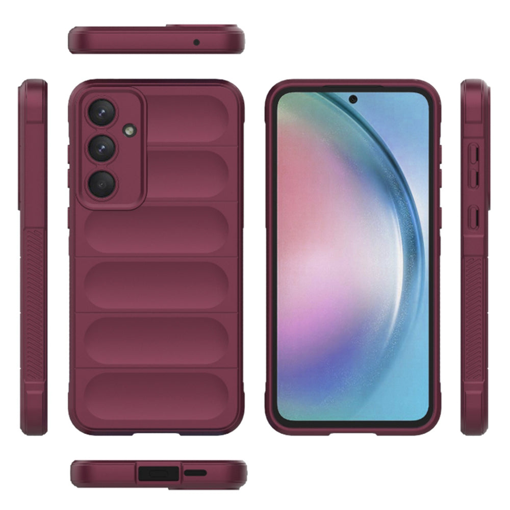 Husa de protectie Techsuit Magic Shield compatibila cu Samsung Galaxy A55 5G, acoperire spate, mov