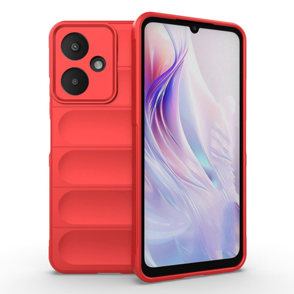 Husa de protectie Techsuit Magic Shield compatibila cu Xiaomi Redmi Poco M6, acoperire spate, rosu