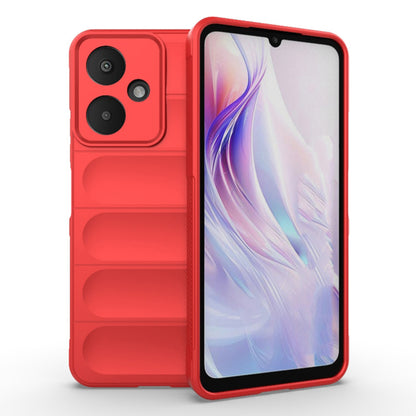 Husa de protectie Techsuit Magic Shield compatibila cu Xiaomi Redmi Poco M6, acoperire spate, rosu