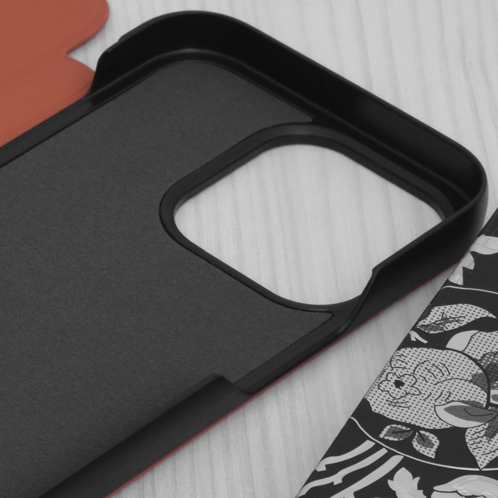 Husa de protectie Techsuit eFold Series compatibila cu Apple iPhone 14 Pro, acoperire spate, oranj