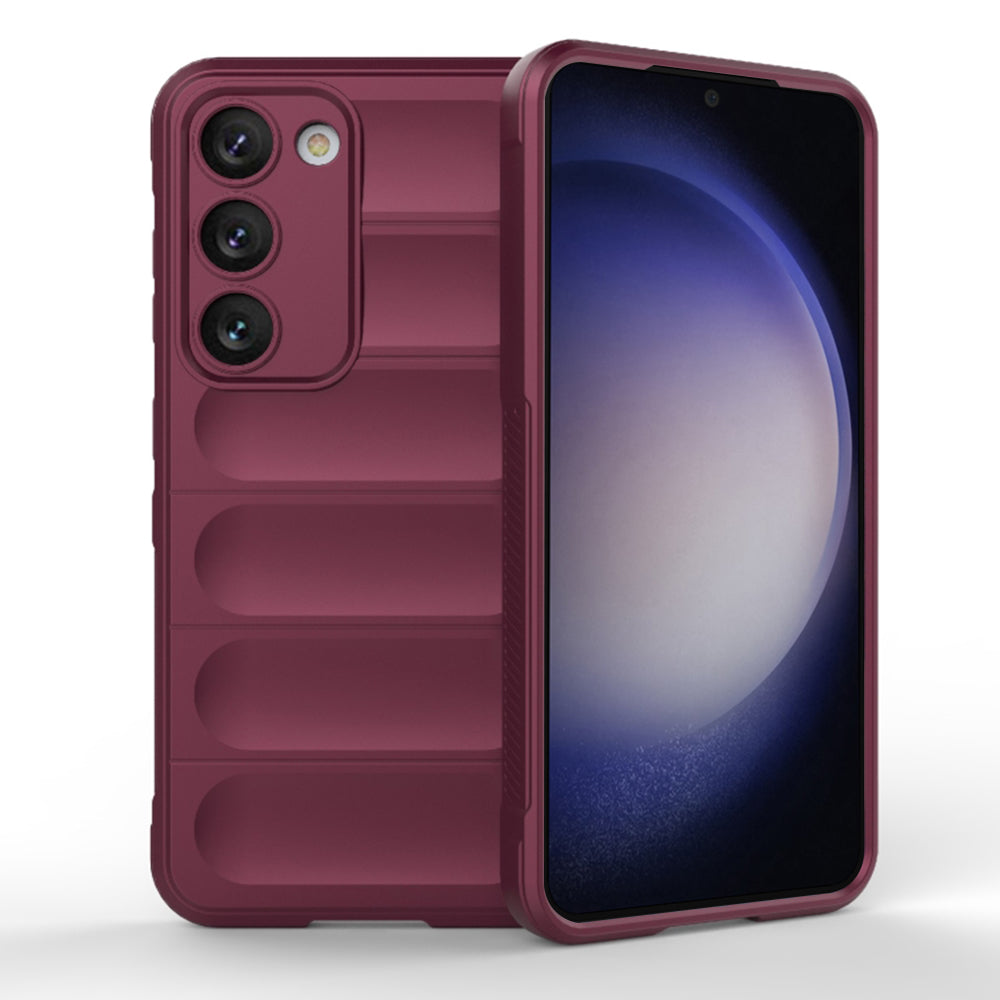 Husa de protectie Techsuit Magic Shield compatibila cu Samsung Galaxy S23 Plus, acoperire spate, visiniu