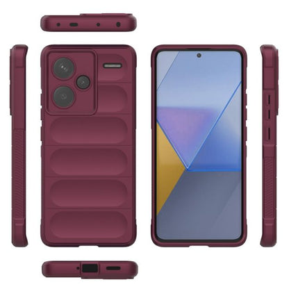 Husa de protectie Techsuit Magic Shield compatibila cu Xiaomi Redmi Note 13 Pro Plus 5G, acoperire spate, visiniu
