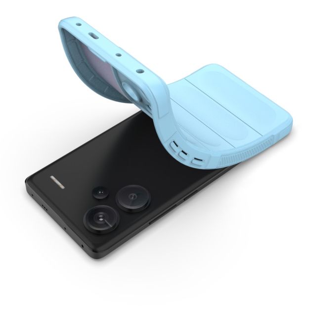 Husa de protectie Techsuit Magic Shield compatibila cu Xiaomi Redmi Note 13 Pro Plus 5G, acoperire spate, albastru inchis