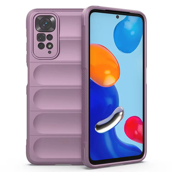 Husa de protectie Techsuit Magic Shield compatibila cu Xiaomi Redmi Note 11, acoperire spate, mov