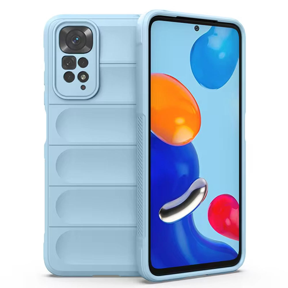 Husa de protectie Techsuit Magic Shield compatibila cu Xiaomi Redmi Note 11S, acoperire spate, albastru inchis