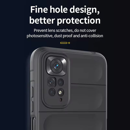 Husa de protectie Techsuit Magic Shield compatibila cu Xiaomi Redmi Note 11, acoperire spate, albastru inchis