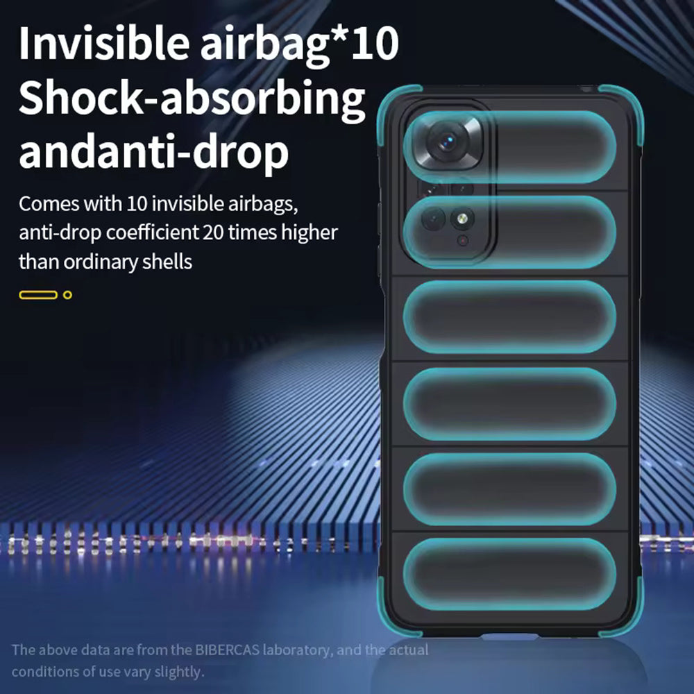Husa de protectie Techsuit Magic Shield compatibila cu Xiaomi Redmi Note 11, acoperire spate, albastru inchis