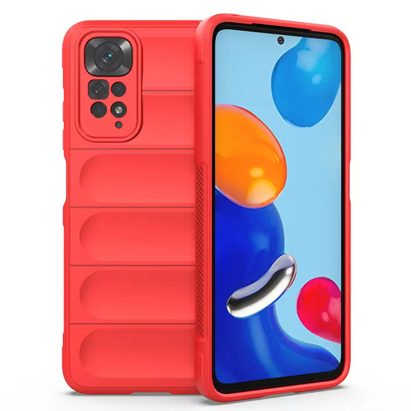 Husa de protectie Techsuit Magic Shield compatibila cu Xiaomi Redmi Note 11, acoperire spate, rosu