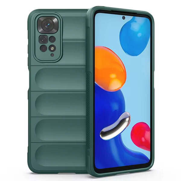 Husa de protectie Techsuit Magic Shield compatibila cu Xiaomi Redmi Note 11, acoperire spate, verde