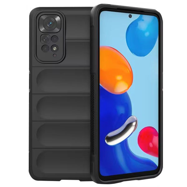 Husa de protectie Techsuit Magic Shield compatibila cu Xiaomi Redmi Note 11, acoperire spate, negru