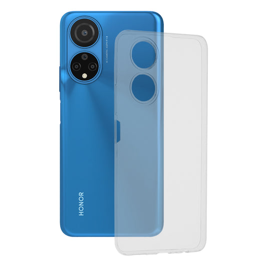 Husa de protectie Techsuit Clear Silicone compatibila cu Honor X7, acoperire spate, transparent