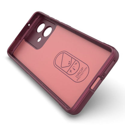 Husa de protectie Techsuit Magic Shield compatibila cu Motorola Edge 40 Neo, acoperire spate, visiniu