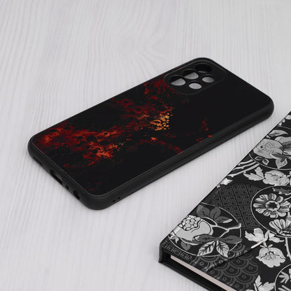 Husa de protectie Techsuit Glaze Series compatibila cu Samsung Galaxy A12, acoperire spate, Fiery Ocean