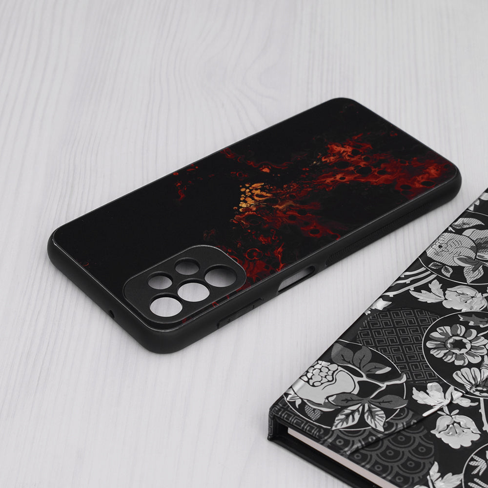 Husa de protectie Techsuit Glaze Series compatibila cu Samsung Galaxy A12, acoperire spate, Fiery Ocean