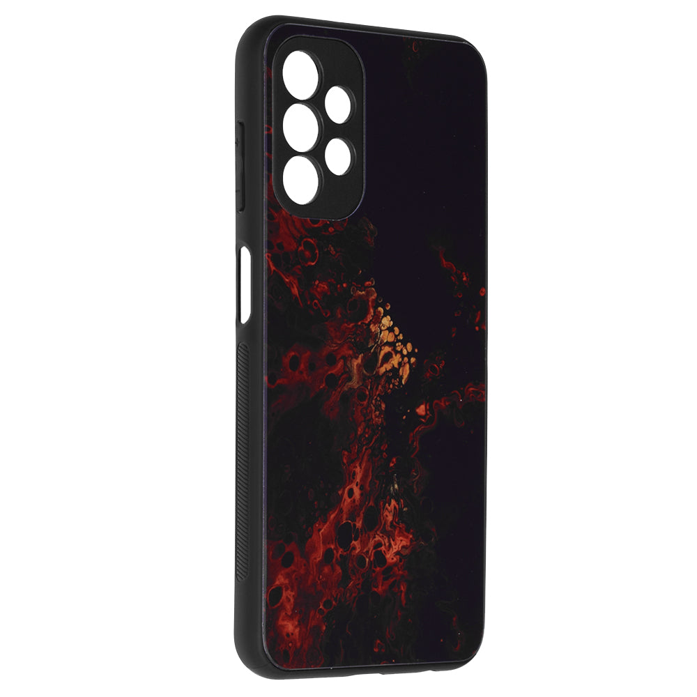 Husa de protectie Techsuit Glaze Series compatibila cu Samsung Galaxy A12, acoperire spate, Fiery Ocean