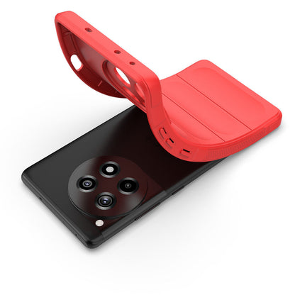 Husa de protectie Techsuit Magic Shield compatibila cu OnePlus 12R, acoperire spate, visiniu