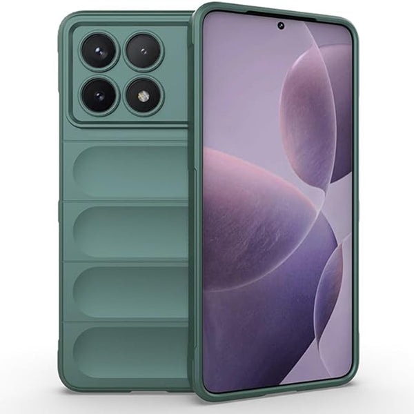 Husa de protectie Techsuit Magic Shield compatibila cu Xiaomi Poco X6 Pro, acoperire spate, verde